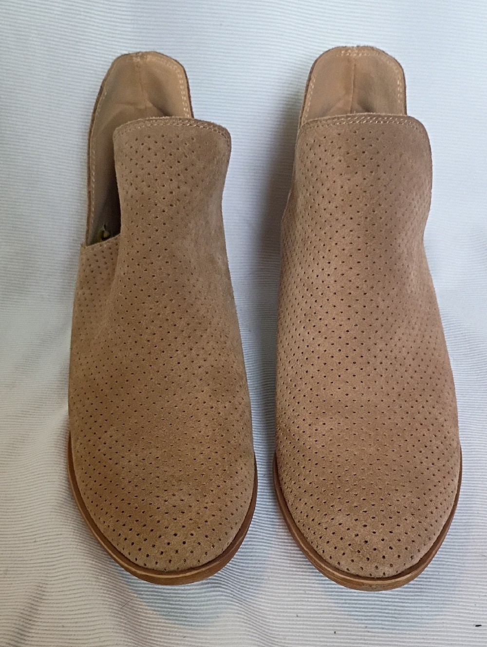 Lucky Brand Perforated Suede Healed Ankle Boot - Picture 2 of 7